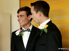 Sexy cute twinks are hotly fucking before getting married
